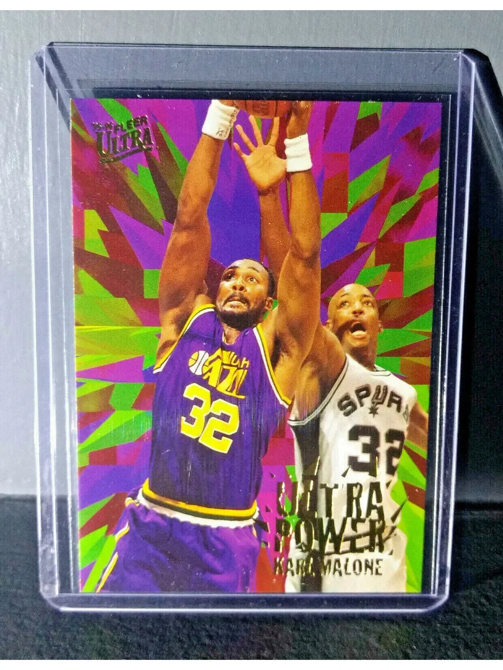 1995-96 Karl Malone Fleer Ultra Ultra Power #5 Basketball Card